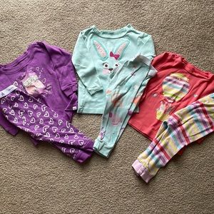Baby Gap baby girl pajama lot